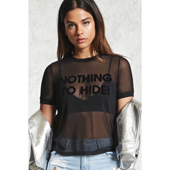 sheer shirts forever 21